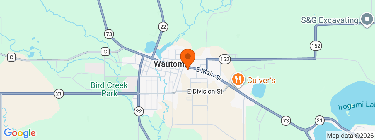 Map preview for Wautoma