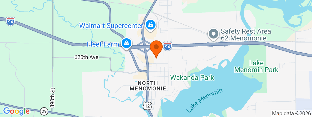 Map preview for Menomonie